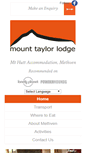 Mobile Screenshot of mounttaylorlodge.co.nz
